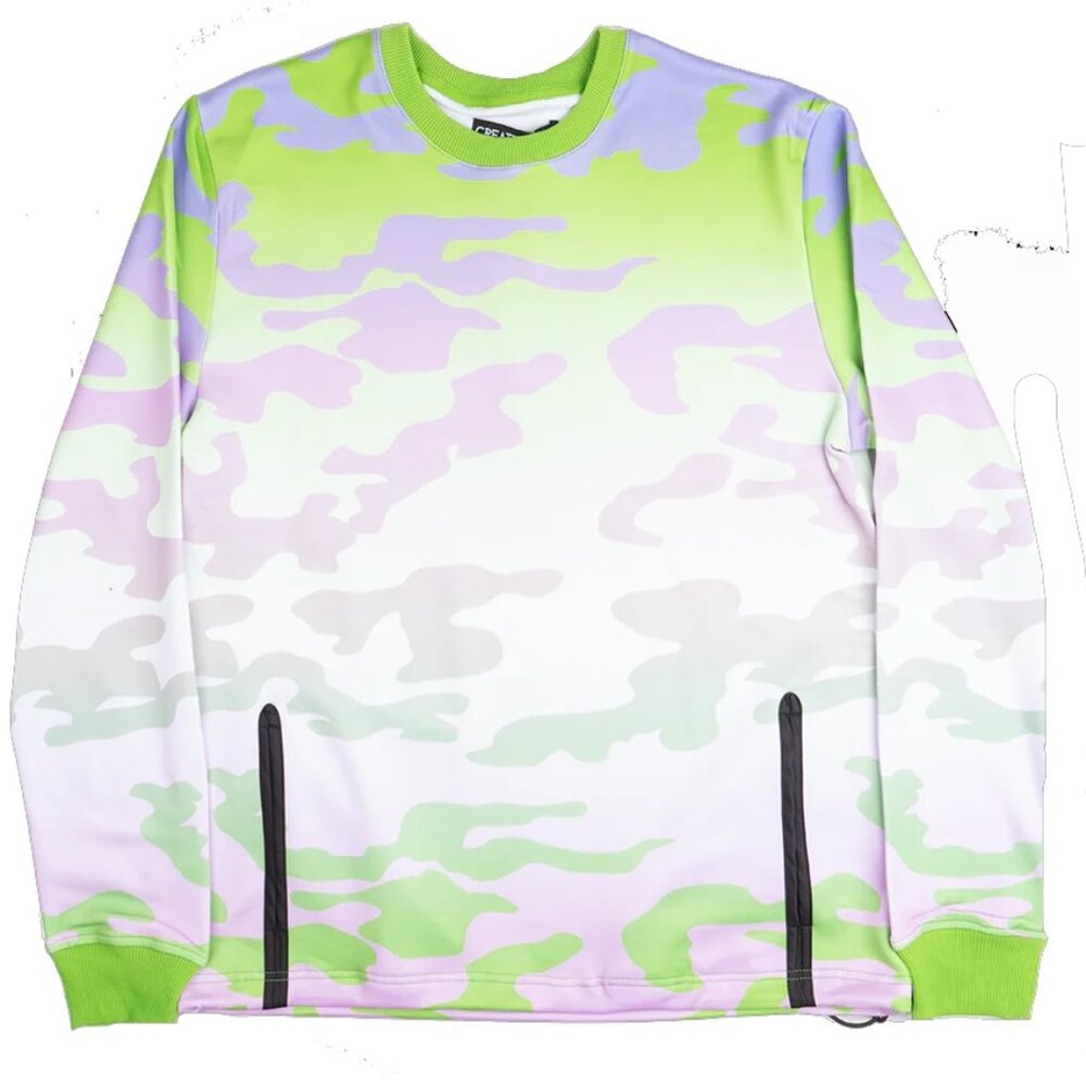 CREATE 2MRW “CREWNECK LIME CAMO”